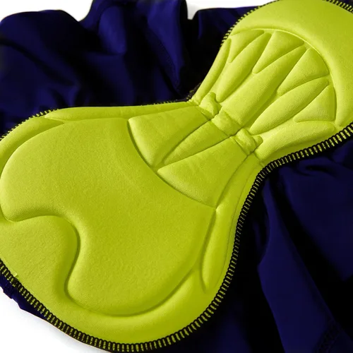 Vista 5 de Pantalones de ciclismo para niños, pantalones cortos acolchados 3D, pantalones cortos de ciclismo para niñas, pantalones cortos negros para niños