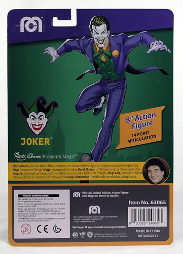 Vista 2 de DC Comics - Figura de acción de The Joker de 8 pulgadas