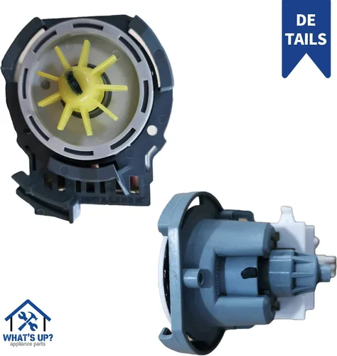 Vista 5 de [¿Qué pasa?] W10724439 (W10876537) Pieza de repuesto del motor de la bomba de drenaje para lavavajillas Whirlpool Kenmore que reemplaza a W10876537