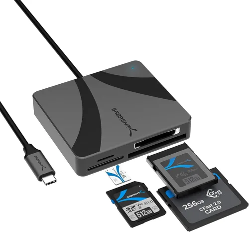 Vista 7 de SABRENT Lector de tarjetas USB tipo C CFast 2.0 [CR-CF20]