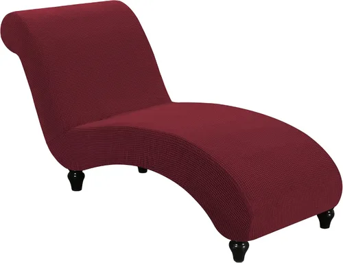 Vista 19 de FantasDecor Funda Elástica para Chaise Lounge Funda de Silla con Patrón de Celosía con Reposabrazos para Sala de Estar Dormitorio Doble Brazo Tela