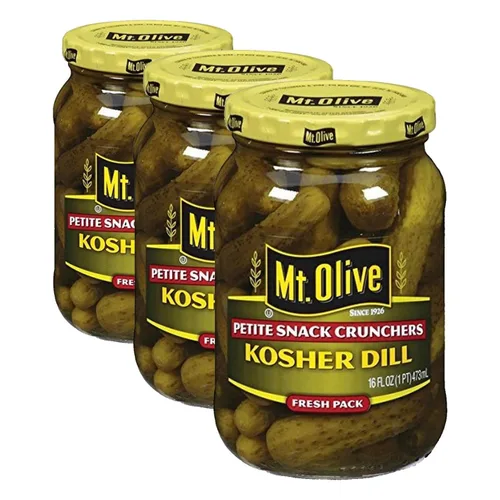 Vista 2 de Mt. Olive Petite Snack Crunchers, eneldos kosher, 16 onzas líquidas
