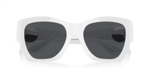 Vista 5 de Versace VE 4452 31787 Gafas de sol de moda de plástico blanco lente gris