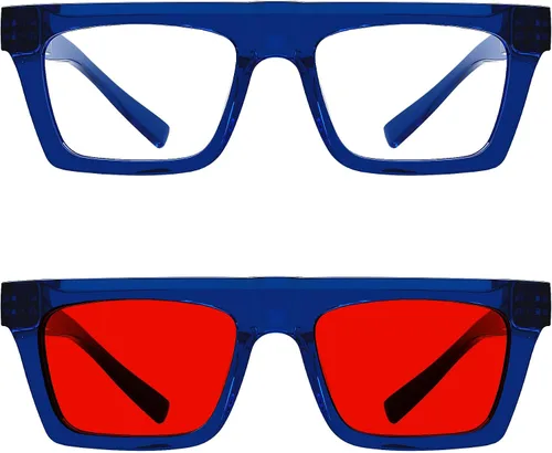 Vista 123 de Eyekepper Gafas de luz azul para hombre y mujer, paquete de 6 lentes Pilot Paquete de 6 color mezclado