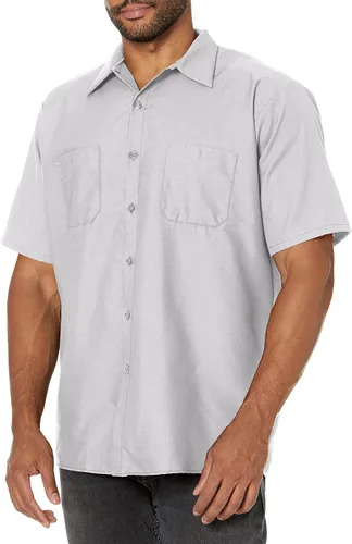 Vista 26 de Camisa de trabajo industrial de manga corta para hombre con alta visibilidad Red Kap Negro