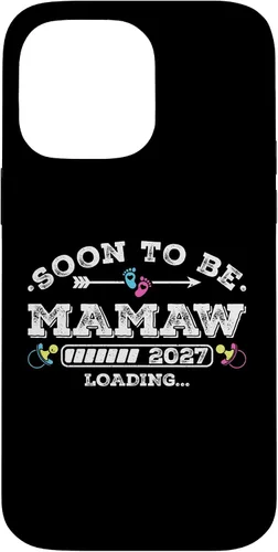 Vista 21 de Soon to Be Mamaw 2027 Loading for Pregnancy Announcement Case for iPhone XR