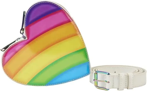 Vista 8 de Mini mochila Lisa Frank Logo Heart Rainbow de Loungefly, Varios