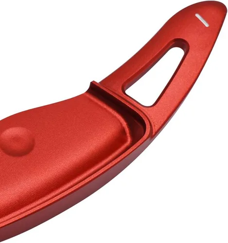 Vista 4 de Deportes Rojo Reemplazo para Hyundai Loniq Kona Veloster 19 Aleación de Aluminio Paleta CNC Billet Volante Cambio Remolques Extensión