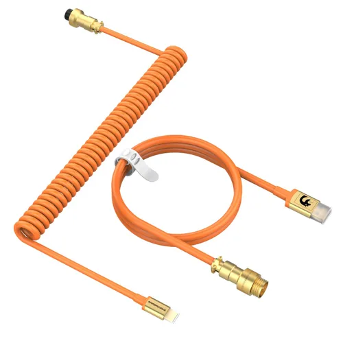 Vista 25 de LexonElec Cable de teclado para juegos, cable de teclado mecánico de conexión estable de doble manga USB tipo C, 6.6 ft (0.66 pies) con volante