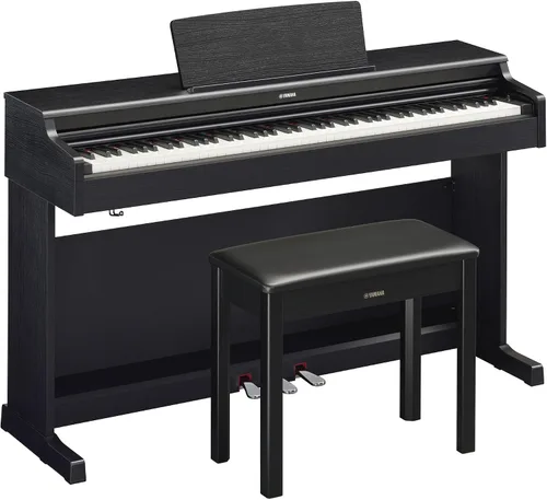 Vista 13 de Yamaha Arius Series - Piano vertical digital delgado, gran sonido, teclado compacto con peso, negro (YDPS35B) Teclado compacto con peso, negro