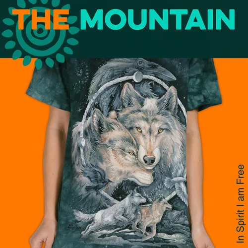 Vista 2 de The Mountain Men's The Mountain in Spirit I Am Free Short Sleeve T-Shirt