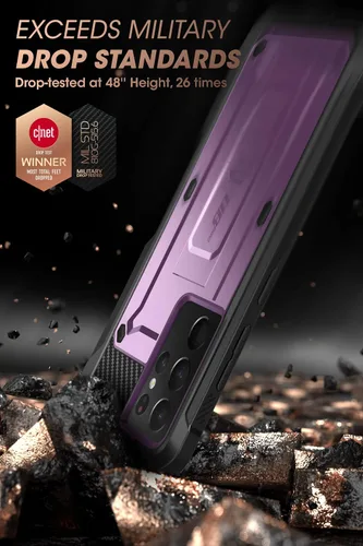Vista 3 de SUPCASE Unicorn Beetle Pro Series - Funda para Samsung Galaxy S21 Ultra 5G (versión 2021), carcasa de doble capa resistente con ranura para S Pen
