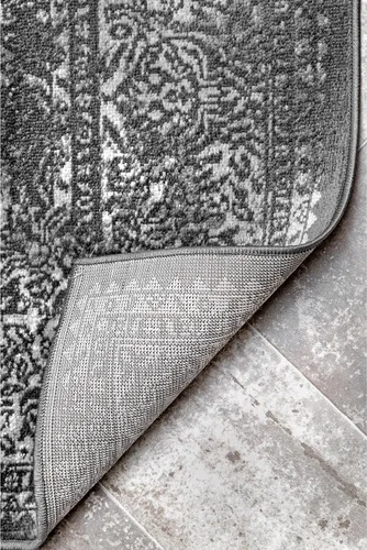 Vista 3 de nuLOOM Alfombra de área de transición estilo oriental Delores, 5 x 8, gris oscuro