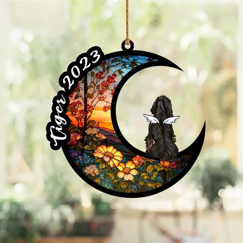 Vista 262 de Nazenti Atrapasoles conmemorativo para perros, adornos de Navidad personalizados para perros, adorno de Navidad, regalos conmemorativos para perros