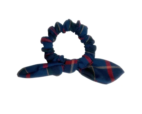 Vista 43 de Back to School/Uniform Plaid Scrunchie bunny ear Bowknot/School Uniform Plaid/Ponytail Bow Scrunchie/Plaid Accessories (Plaid 42-Bernards)