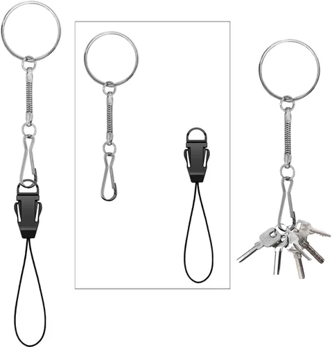 Vista 4 de YOUOWO 10 cordones desmontables con hebilla de plástico Ligero, para USB, teléfono, llaves, etc