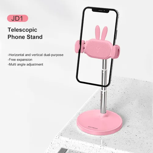 Vista 3 de OATSBASF Lindo soporte de chat, soporte de teléfono celular ajustable en ángulo para escritorio, soporte de teléfono Kawaii para grabación