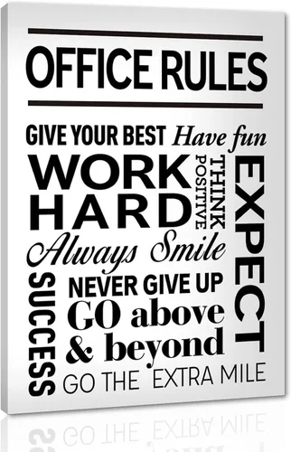 Vista 88 de Arte de pared motivacional Zero Talent Required - Póster de 10 claves del éxito, impresiones con citas positivas, decoración inspiradora de pared