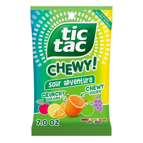 Vista 15 de TIC TAC CHEWY! Fruit Adventure Candy, caramelo masticable afrutado, 7 onzas (el embalaje puede variar)