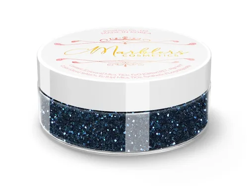 Vista 66 de MARBLERS Polvo de mica natural grueso [perla azul acero] 0.11 onzas (0.11 oz) altamente pigmentado no tóxico, vegano, libre de crueldad animal