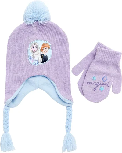 Vista 13 de Disney Girls' Mitten and Glove Set Azul (Blue Glove)
