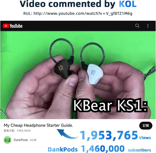 Vista 2 de YINYOO KBEAR KS1 Auriculares USB C con Sonido Cristalino, Auriculares Tipo C con Micrófono y Control de Volumen para iPhone 16/17