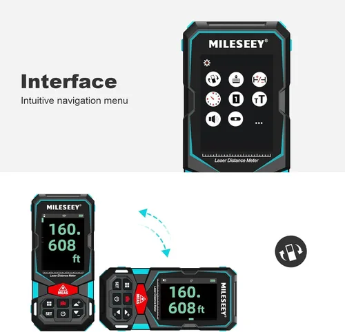 Vista 13 de MILESEEY S7 Outdoor Laser Measure with Viewfinder Camera for Pro & DIY Use