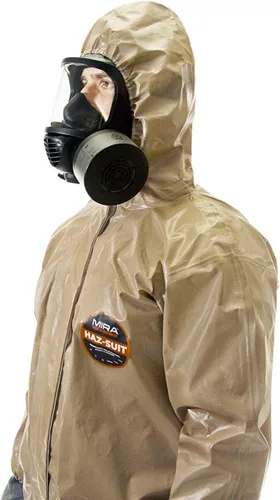 Vista 2 de MIRA Safety Traje de protección desechable con capucha y puño elástico