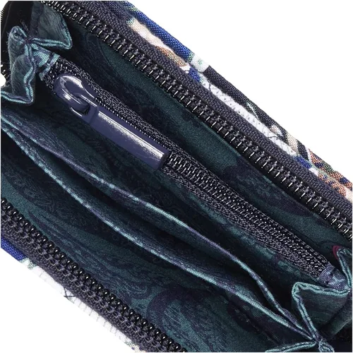 Vista 4 de Vera Bradley Cartera pequeña de algodón con cremallera para mujer con protección RFID