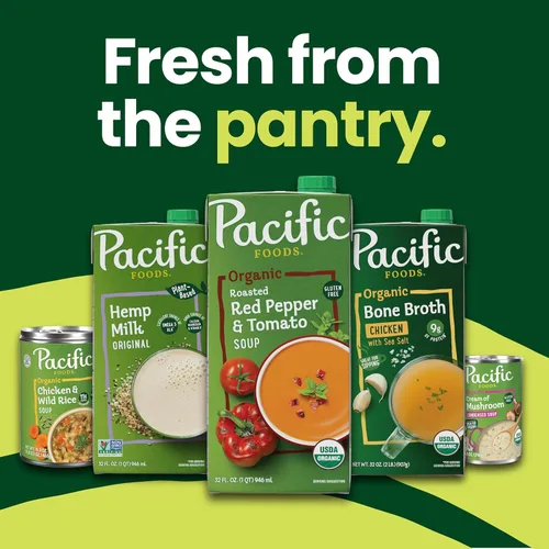 Vista 7 de Pacific Foods Caldo de hongos orgánico, caja de 32 onzas
