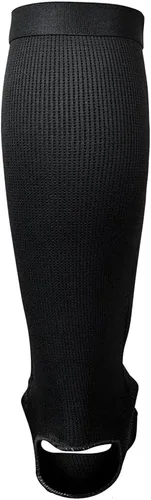 Vista 3 de Combat Corner Espinilleras elásticas de Muay Thai sin cordones – Kickboxing, MMA Sparring y Entrenamiento Espinilleras protectoras