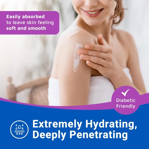 Vista 4 de Dermal Therapy Extra Strength 5% AHA 10% Urea Loción corporal - Curación para piel extremadamente seca y agrietada - Sin fragancia - Piel sensible