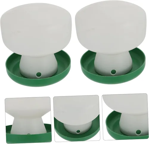 Vista 5 de Chinchilla - Plato de comida 2 piezas, bebedor de palomas, taza de alimentación de pájaros, bebederos de codorniz, comedero para pájaros pequeños