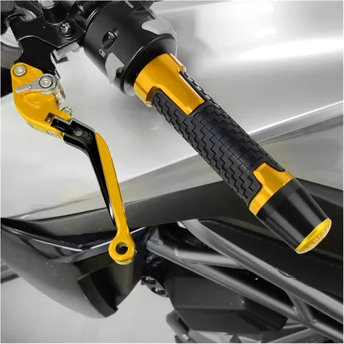 Vista 3 de Agarres para manillar de motocicleta de 78 pulgadas, 0.866 in, extremos de la barra de la manija del extremo, tapón deslizante para Yamaha MT-09