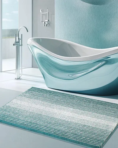 Vista 51 de BSICPRO Tapetes de baño de felpilla, 20 x 32 pulgadas, antideslizantes, absorbentes, suaves, peludos, para baño, lavables a máquina (salvia)