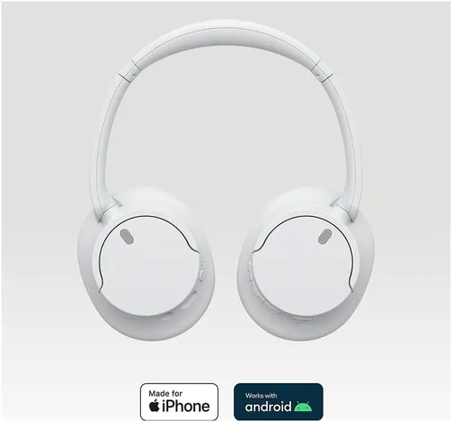 Vista 4 de Sony WH-CH720NW Auriculares inalámbricos Bluetooth con cancelación de ruido, micrófono integrado, hasta 35 horas de duración de la batería y carga