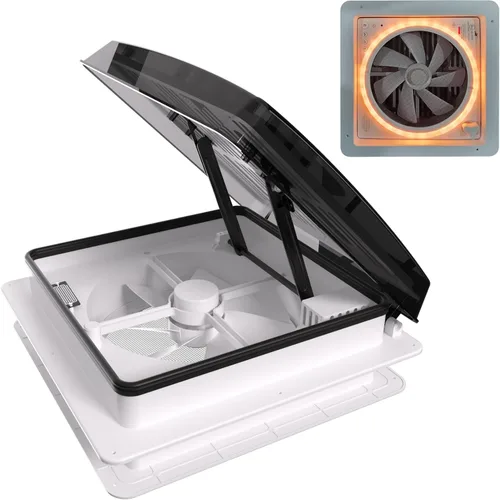 Vista 8 de 2012 Air Max Ventilador de Ventilación de Techo para Autocaravana de 14", Ventilador de Escape Reversible, Ventilador de Techo de Ventilación