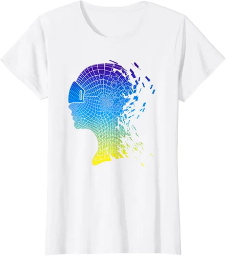 Vista 22 de Camiseta con diseño de auriculares de realidad virtual de VR Fans, Negro, S