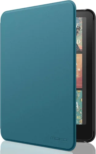 Vista 17 de MoKo Funda para Amazon Kindle Basic de 11ª generación 2024/2022 de 6 Verde medianoche