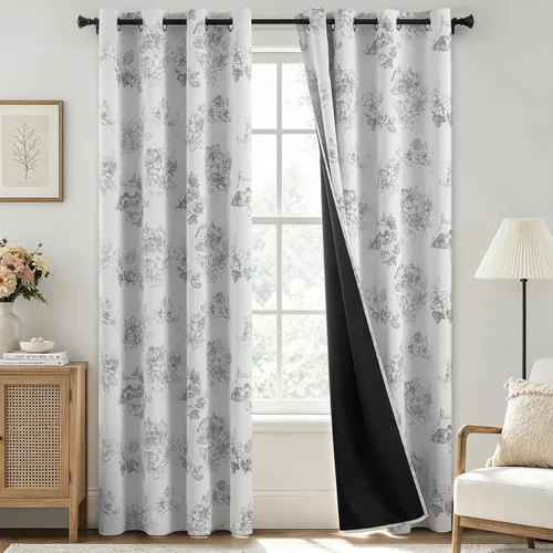 Vista 52 de SimpleHome - Cortinas opacas 100% para recámara, cortinas de ventana con ojales beige, con aislamiento térmico, cortinas de oscurecimiento