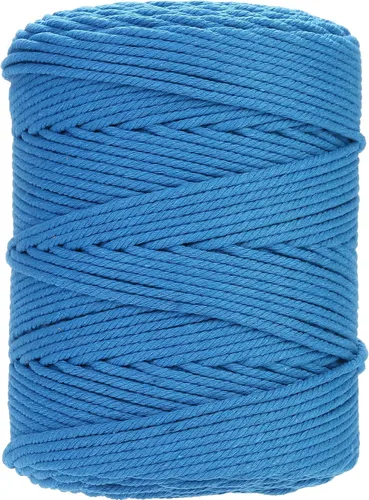 Vista 26 de Cuerda de macramé de 2 mm x 349 metros de cuerda de algodón natural para macramé, cuerda de macramé de color, cuerda de algodón suave, suministros