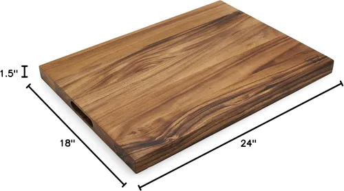 Vista 10 de Ironwood Gourmet, Tabla de cortar de grano, larga, grande