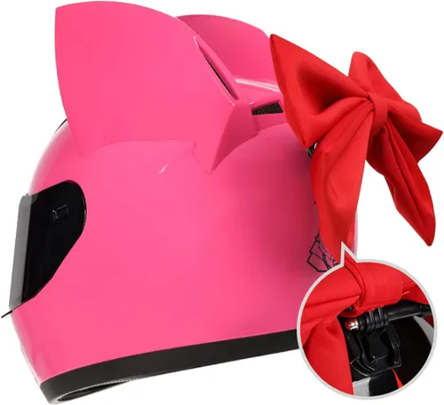 Vista 13 de Casco de locomotora con orejas de gato con certificación DOT, cómodo casco modular de cara completa para motocicleta, casco personalizado para Negro