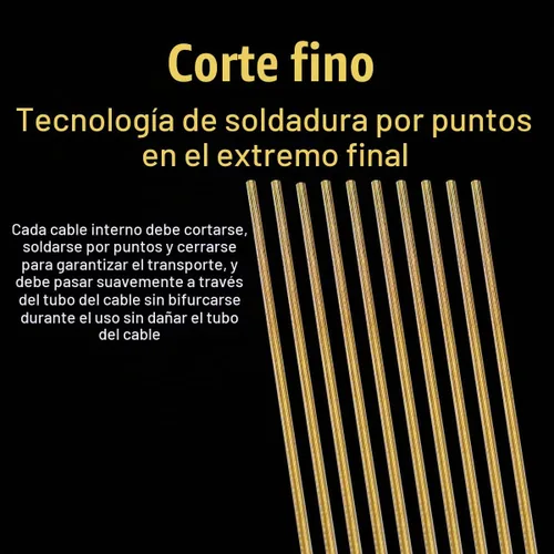 Vista 7 de CNC Pro Slick Cable de cambio de bicicleta pulido para Shimano/SRAM Bicicleta de montaña, bicicleta de carretera, cable de cambio de MTB 1.2X