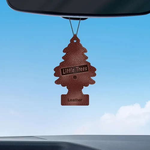 Vista 6 de LITTLE TREES Ambientador de aire para coche, árbol colgante que proporciona un aroma duradero para el automóvil y el hogar Cuero, 24 ambientadores
