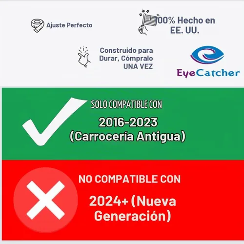 Vista 2 de Pro Series - Insertos de letras para portón trasero compatibles con Tacoma 2016-2023 (bandera americana)