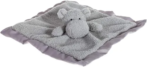 Vista 3 de Apricot Lamb Animales de peluche Hipopótamo Manta de Seguridad Infantil Guardería Carácter Manta de lujo Snuggler Plush Baby Lovey (Hippo)