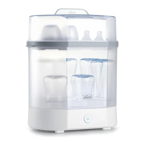 Vista 6 de Esterilizador de vapor para microondas: elimina el 99.9% de la suciedad de forma rápida y natural con el poder del vapor, blanco/gris