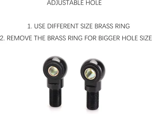 Vista 3 de Mallofusa Par de amortiguadores de aire traseros para motocicleta de 375 mm, 14.76 pulgadas, ajuste para Honda Yamaha Suzuki Kawasaki Dirt Bike ATV
