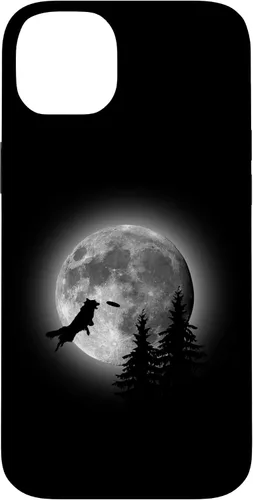 Vista 15 de Border Collie Catching Frisbee Moon Case for iPhone 16
